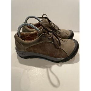 Keen Presidio Womens Brown Leather Outdoor Hiking Trail Shoes 0609 Size US 8.5